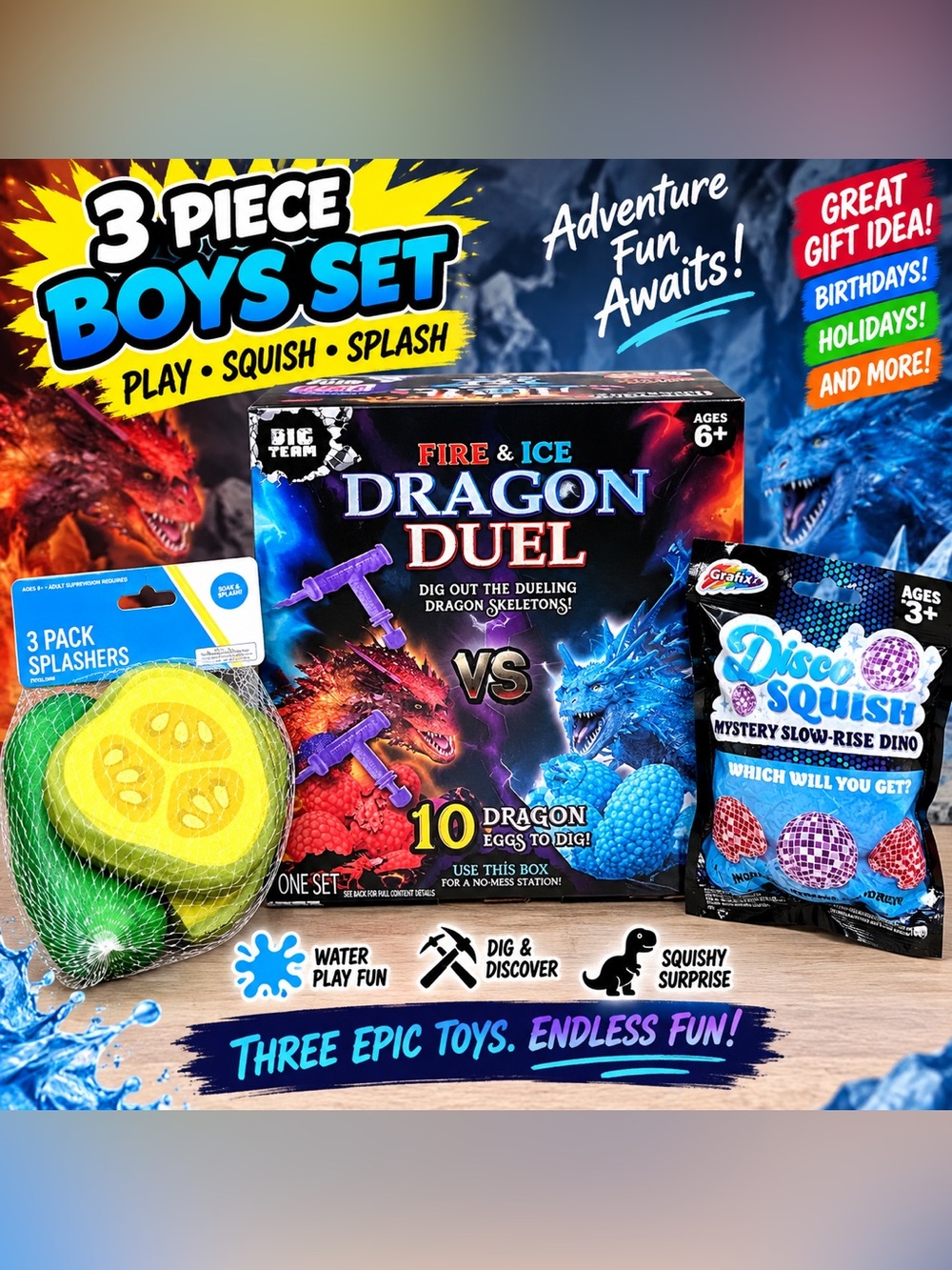 Boys gift set 3 items